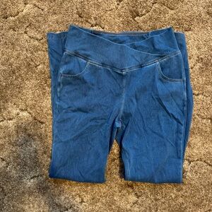 Halara High Waisted Flex Crossover Waist Flare Jeans